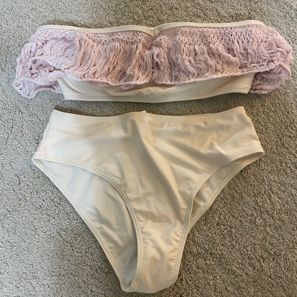 Boho pink bikini. NWOT